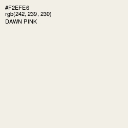 #F2EFE6 - Dawn Pink Color Image